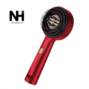 NioHair® Kopfhaut Massage Bürste mit Rotlichttherapie